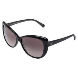 Pre Owned Valentino Black V634S Cat Eye Sunglasses