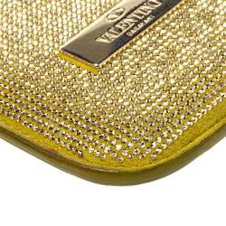 Valentino Apple Green Suede Embellished iPhone 5/5S/SE Case