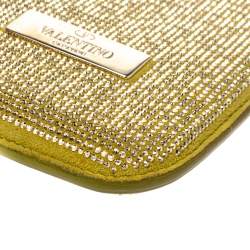 Valentino Apple Green Suede Embellished iPhone 5/5S/SE Case