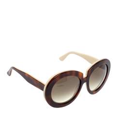 Valentino Ivory & Havana/ Grey Gradient V707S Oversized Sunglasses