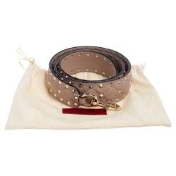 Pre Owned Valentino Poudre Quilted Leather Rockstud Spike Bag Strap
