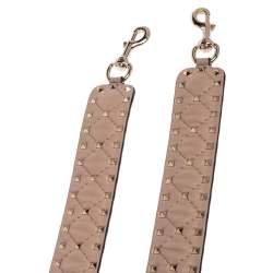 Pre Owned Valentino Poudre Quilted Leather Rockstud Spike Bag Strap