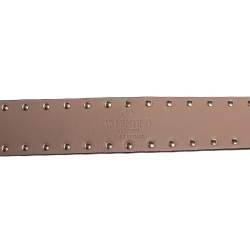 Pre Owned Valentino Poudre Quilted Leather Rockstud Spike Bag Strap