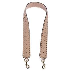 Pre Owned Valentino Poudre Quilted Leather Rockstud Spike Bag Strap