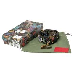 Pre Owned Valentino Multicolor Camu Butterfly Guitar Bag Strap