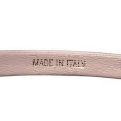 Pre Owned Valentino Pink Leather Rockstud Headband