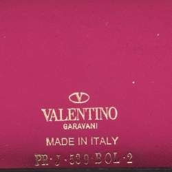 Valentino Pink Leather Rockstud  Wristlet Phone Case