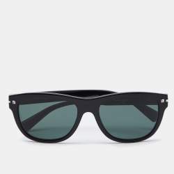 مملوكة مسبقًا Valentino Black VA4019 Rockstud Square Sunglasses