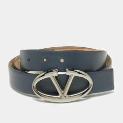 Valentino - 3cm Logo-Embellished Leather Belt - Black Valentino