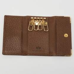Valentino Brown Leather Key Holder