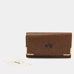 Valentino Brown Leather Key Holder