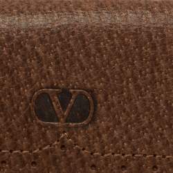 Valentino Brown Leather Key Holder