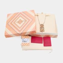 Pre Owned Valentino Native Couture Beaded Pendant Necklace