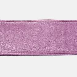 Pre Owned Valentino Purple Leather Crystal Embellished Wrap Belt