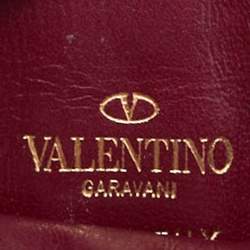 Valentino Tricolor V Print Fabric and Leather Flap Phone Cover