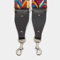 Valentino Multicolor Native Couture 1975 Embroidery Guitar Rockstud Bag Strap
