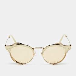 Valentino Gold/Beige VA 2008Z Movable Frame Round Sunglasses