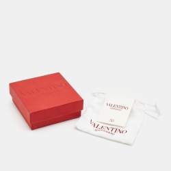 Valentino VLogo Silver Tone Adjustable Cord Bracelet