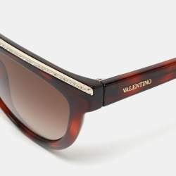Valentino Brown Gradient V647SR Cat Eye Sunglasses