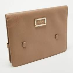 Valentino Beige Leather Flap iPad Cover