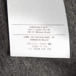Pre Owned Valentino Black Animal Fantasy Print Neoprene Sweatshirt L