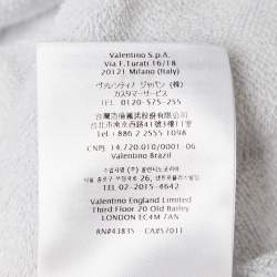 Pre Owned Valentino Garavani Black Panther Terry Cotton Cape M