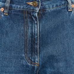 Pre Owned Valentino Blue Denim Bootcut Jeans L Waist 32"