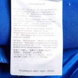 مملوكة مسبقًا Valentino Blue Wool & Silk Pleated Tapered Trousers M