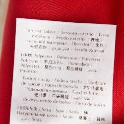 Pre Owned Valentino Red Gabardine Straight-Leg Trousers S