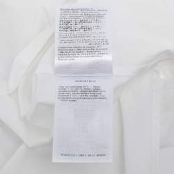 Pre Owned Valentino White Cotton Waist Tie Shirt XS