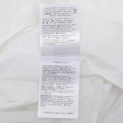 Pre Owned Valentino White Cotton Waist Tie Shirt XS