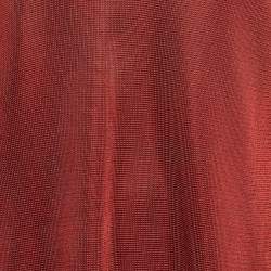 Valentino Red Ostrich Feather Trim Knit V-Neck Sweatshirt S