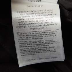 Pre Owned Valentino Black Wool Blend Midi Skirt S