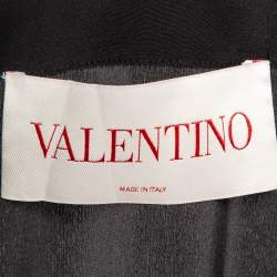 Pre Owned Valentino Multicolor Dragon Print Crepe de Chine Silk Midi Dress M
