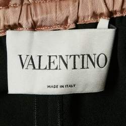 Valentino Black Crepe Tie-Up Halter Neck Backless Jumpsuit S