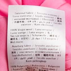 Valentino Fluorescent Pink Wool Pleated Knee Length Shorts S