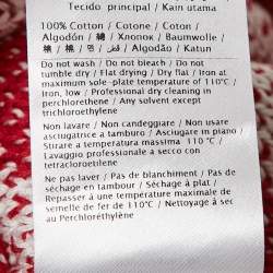 Valentino Red/White V Pattern Knit Sweater L