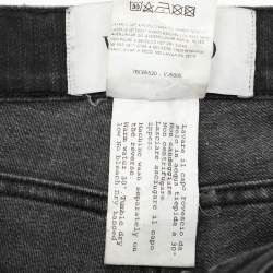 Pre Owned Valentino Black Denim Petale Jeans S