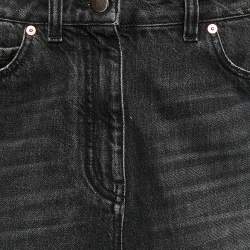 Valentino Black Distressed Denim Shorts M 