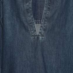 Pre Owned Valentino Blue Denim Long Sleeve Shirt L