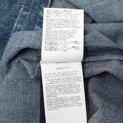 Pre Owned Valentino Blue Denim Long Sleeve Shirt L