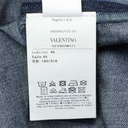Pre Owned Valentino Blue Denim Long Sleeve Shirt L