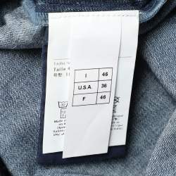 Pre Owned Valentino Blue Denim Long Sleeve Shirt L