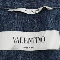 Pre Owned Valentino Blue Denim Long Sleeve Shirt L