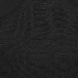 Pre Owned Valentino Black Wool Blend Halter Mini Dress L