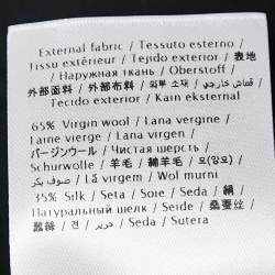 Pre Owned Valentino Black Wool Blend Halter Mini Dress L