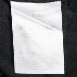 Valentino Black Eagle Print Jersey Cap Sleeve T-Shirt L