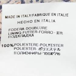 Pre Owned Valentino Beige Butterfly Print Silk Pleated Maxi Skirt M