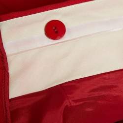 Valentino Red Wool Shorts S