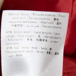 Valentino Red Wool Shorts S